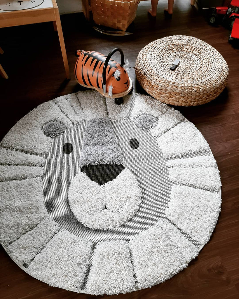 Kundenbild zu weißem Kinderteppich "Löwe"