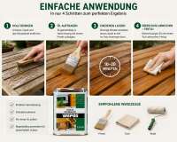 WEPOS Teak- und Hartholz-Öl 2,5L | UV-Holzschutz für Gartenmöbel