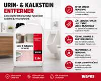 WEPOS Urin- und Kalkstein Entferner 5 Liter | Saurer Sanitärreiniger gegen Kalkstein & Rost