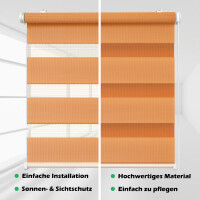 Doppelrollo COLOUR, Apricot, 50x150cm